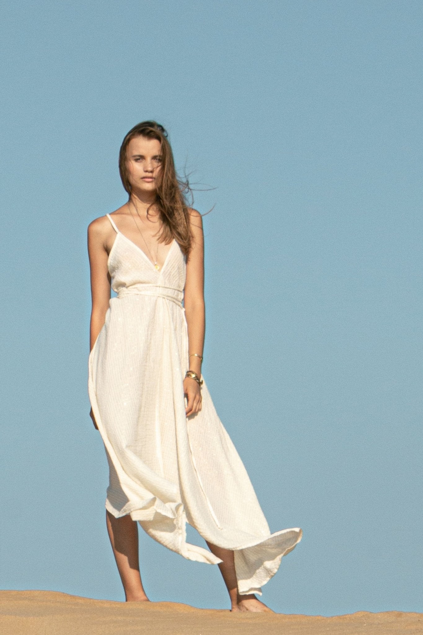 The Handloom Los Angeles Sage Maxi Dress